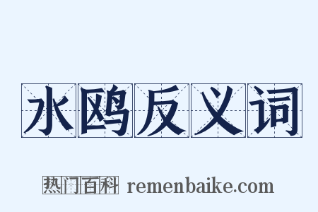 水鸥反义词是什么意思的图片